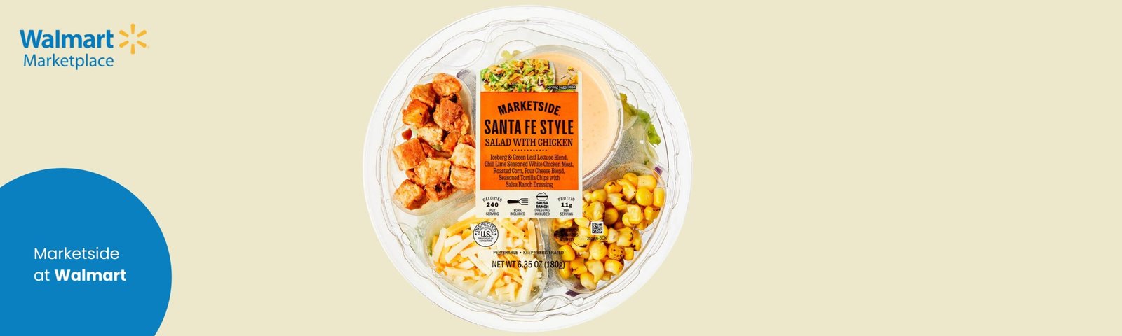Banner shocasing Packaged ready to eat food